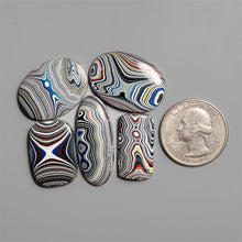 Fordite Cabochons Lot ( Synthetic)