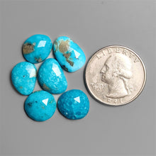 Rose Cut Morenci Turquoise With Pyrite Inclusion Lot