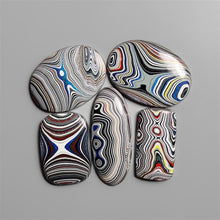 Fordite Cabochons Lot ( Synthetic)