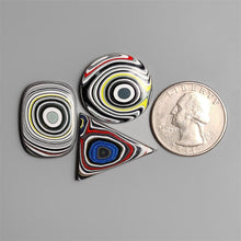 Fordite Cabochons Lot ( Synthetic)