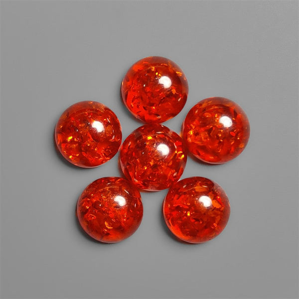 Calibrated Amber Cabochons Lot