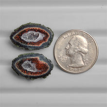 Tabasco Baby Geode Druzy Pair