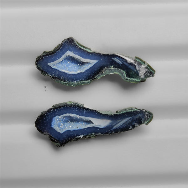 Tabasco Baby Geode Druzy Pair