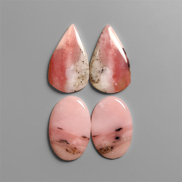 Pink Peruvian Opal Cabocons Lot