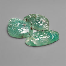 Mughal Carved Gemmy Aqua Chrysoprase Lot