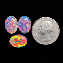 Himalayan Quartz And Aurora Opal Doublet Moonface Lot