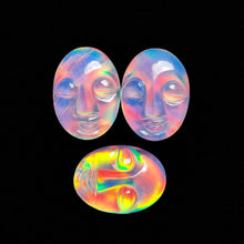 Himalayan Quartz And Aurora Opal Doublet Moonface Lot