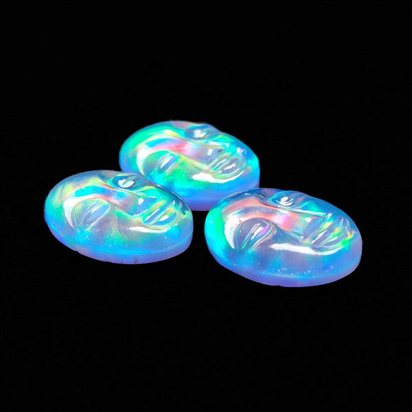 Himalayan Quartz And Aurora Opal Doublet Moonface Lot