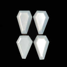 Step Cut White Moonstone Coffins Lot