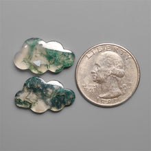 Handcarved Moss Agate Clouds Lot