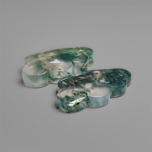 Handcarved Moss Agate Clouds Lot