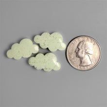 Handcarved Lemon Chrysoprase Clouds Lot