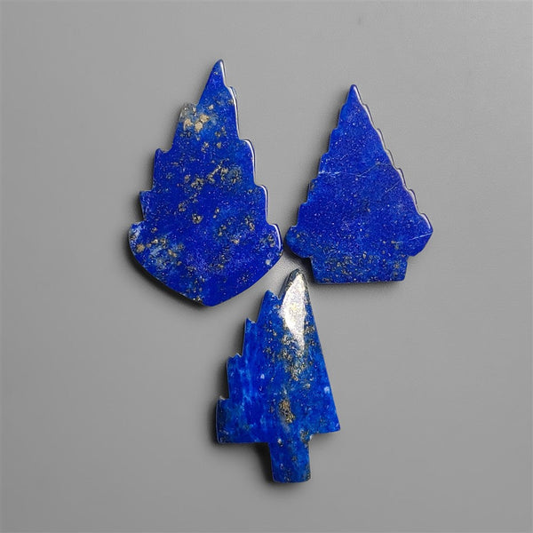 Lapis Lazuli With Pyrite Tree Carving Lot (Handcarved)