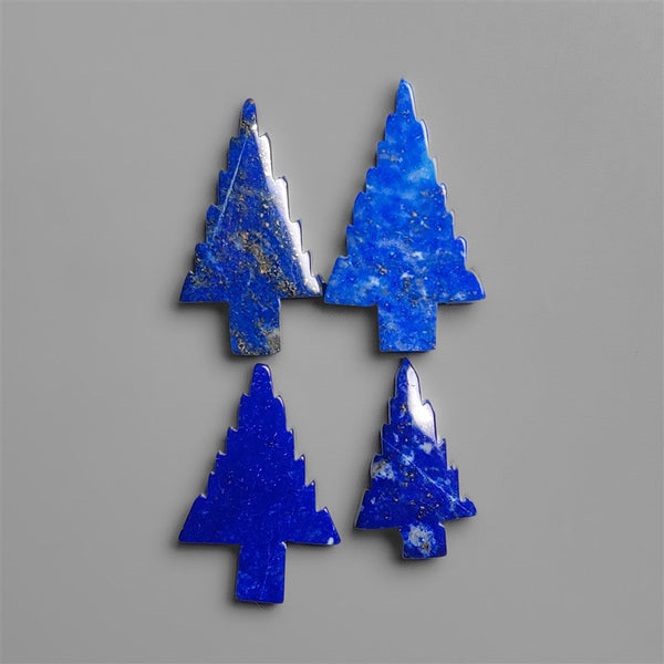 Lapis Lazuli With Pyrite Tree Carving Lot (Handcarved)