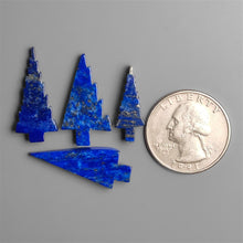 Lapis Lazuli With Pyrite Tree Carving Lot (Handcarved)