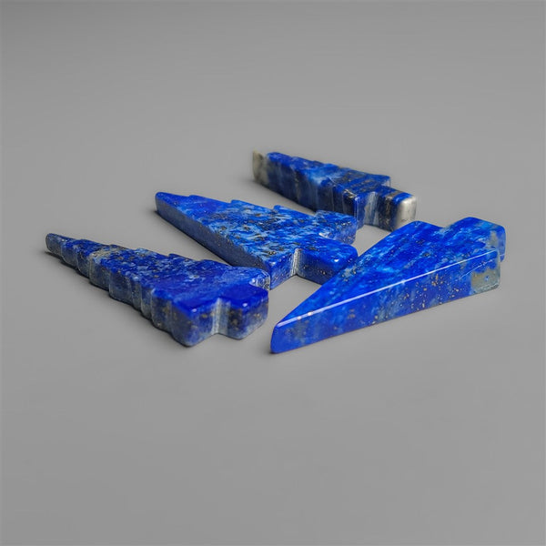 Lapis Lazuli With Pyrite Tree Carving Lot (Handcarved)