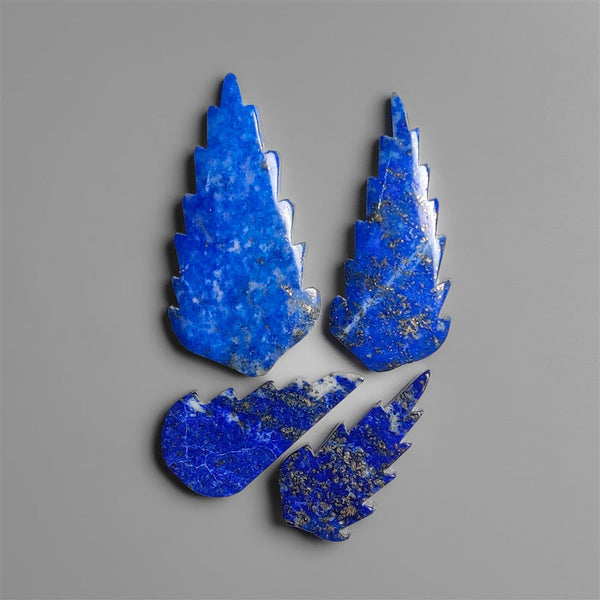 Lapis Lazuli With Pyrite Tree Carving Lot (Handcarved)