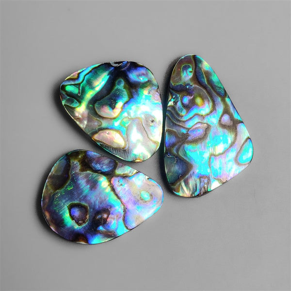 Abalone Shell Cabochons Lot (backed)