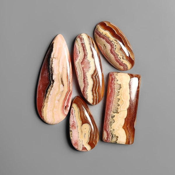 Honey Rhodochrosite Cabochons Lot-4560 | Gemstone for sale