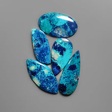 Shattuckite with Azurite Cabochons Lot-4507 | Gemstone for sale