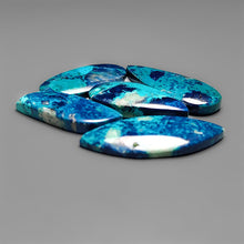 Shattuckite with Azurite Cabochons Lot