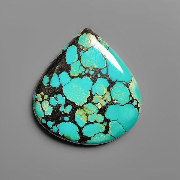 Spiderweb Hubei Turquoise Cabochon-4490 | Gemstone for sale