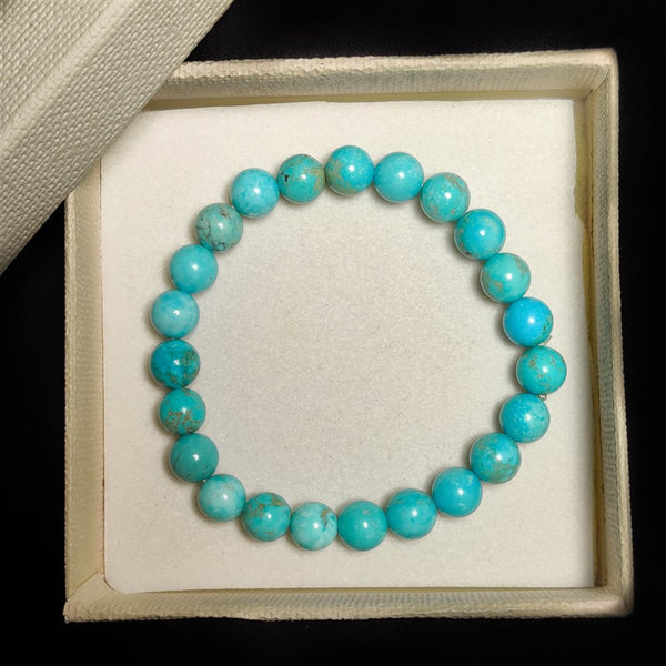 Nevada Turquoise Beads Bracelet 8mm