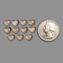 Chalcedony Mini Hearts Lot-5307 | Gemstone for sale | Gemstones by Lapidary Artist