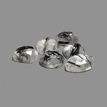 Rose Cut Black Tourmaline In Quartz Lot