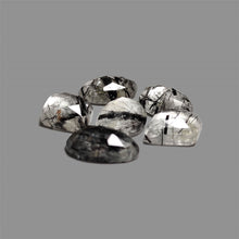 Rose Cut Black Tourmaline In Quartz Lot