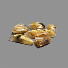 Rare Star Golden Rutilated Quartz Cabochons Lot