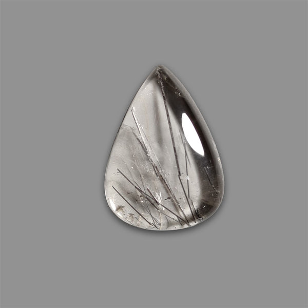 Black-Tourmaline-in-Quartz-Cabochon-5042 | Gemstone for sale | Gemstones by Lapidary Artist