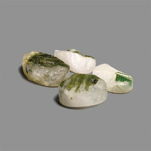 Green Tourmaline In Quartz Lot ( Raw Face)