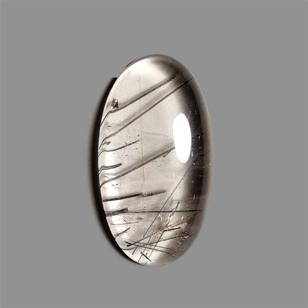 Black-Tourmaline-in-Quartz-Cabochon-5043 | Gemstone for sale | Gemstones by Lapidary Artist