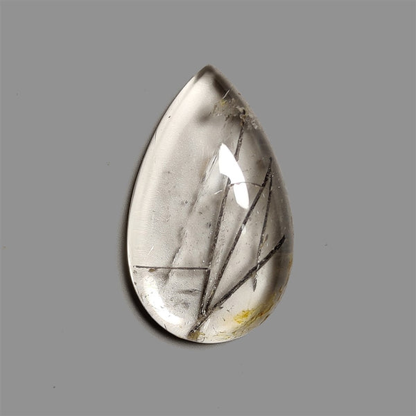 Black-Tourmaline-in-Quartz-Cabochon-5044 | Gemstone for sale | Gemstones by Lapidary Artist