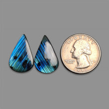 Electric Blue Labadorite Pair-5356 | Gemstone for sale | Gemstones by Lapidary Artist
