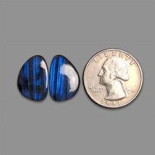 Electric Blue Labadorite Pair-5357 | Gemstone for sale | Gemstones by Lapidary Artist