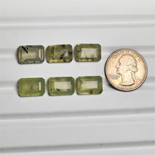 Faceted Prehnite With Black Tourmaline Inclusions Lot-5358 | Gemstone for sale | Gemstones by Lapidary Artist