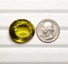 Large Faceted Lemon Quartz-5391 | Gemstone for sale | Gemstones by Lapidary Artist