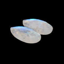 Checkerboard Cut Rainbow Moonstone Pair