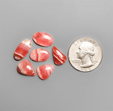 Rhodochrosite Cabochons Lot-5403 | Gemstone for sale | Gemstones by Lapidary Artist