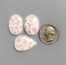 Indonesian Natrolite Cabochons Lot ( Aka Pink Larimar)-5406 | Gemstone for sale | Gemstones by Lapidary Artist