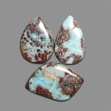 Red-Moss-Larimar-Cabochons-Lot-5051 | Gemstone for sale | Gemstones by Lapidary Artist