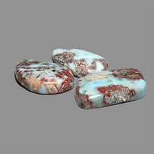 Red Moss Larimar Cabochons Lot