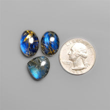 High Grade Labradorite And Natural Golden Rutilated Quartz Doublets Lot-5411 | Gemstone for sale | Gemstones by Lapidary Artist