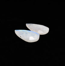 Checkerboard Cut Rainbow Moonstone Pair