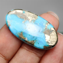 Ithaca Peak Turquoise With Pyrite Inclusion Cabochon