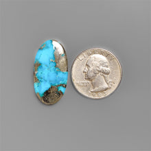 Ithaca Peak Turquoise With Pyrite Inclusion Cabochon-5456 | Gemstone for sale | Gemstones by Lapidary Artist