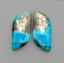 Ithaca Peak Turquoise Pair With Pyrite Inclusion