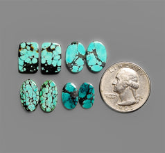 Hubei Turquoise Pairs Lot-5469 | Gemstone for sale | Gemstones by Lapidary Artist